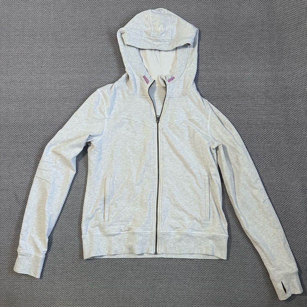Lululemon Bliss Break Hoodie in Heathered Light Gray